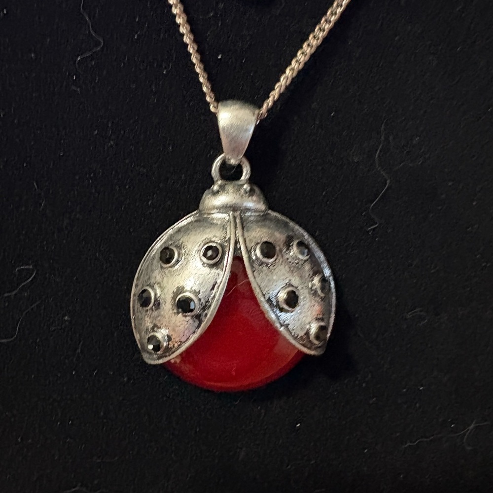 S-30 Kenneth Cole Vintage ladybug pendant
